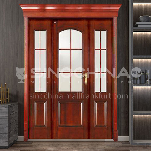 G Congo Sapele Swing Door Luxury Classic Style New Style Outdoor Door Entry Door Log Door Anti-theft Security 19
